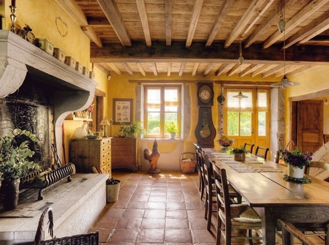 This image has an empty alt attribute; its file name is Best-Decoration-French-Farmhouse-Dining-Room-Design-31.jpg